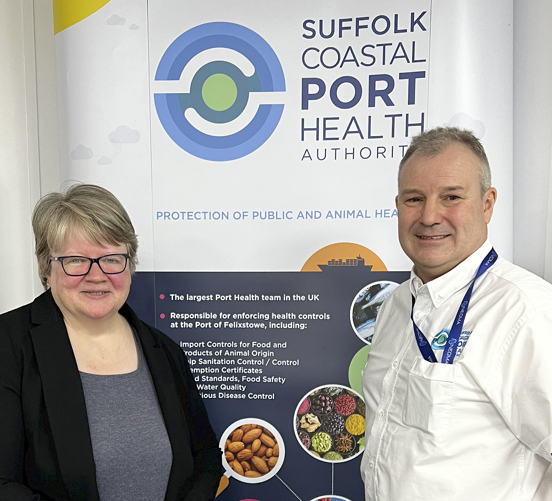 Environment Secretary tours Suffolk port health authority upholding food security at the border image