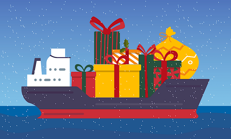 Merry Christmas boat